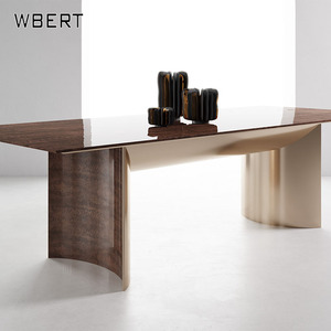 WBERT Mesa Muebles Italiano Lujo Mármol Mesa Villa Muebles Importados Privado Personalizado - Product Image 3