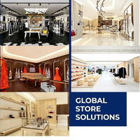 Aménagements de présentation sur mesure pour salles d'exposition de marques de mode, mobilier haut de gamme pour magasins de vêtements commerciaux, équipement complet pour la vente au détail