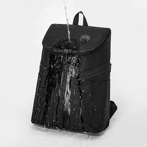 Laptop <b>Backpack</b> <b>Large</b> Capacity 15 Inches Color Blocking Design For Travel Business Unisex Style - Product Image 3