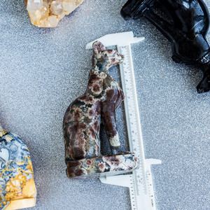 Escultura de Cristal de <span class=keywords><strong>Mau</strong></span> Egipcio Natural Reiki de Alta Calidad de Fábrica Yinglai, Artesanía de Piedra Curativa con Diseño de Animales Feng Shui Hecha a Mano - Product Image 4