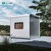 Cabine Modulaire Moderne Respirante ECONEL Apple en Acier 20FT/40FT – Stand de Service pour Supermarché Européen, Bureau Mobile Préfabriqué, Pod Commercial