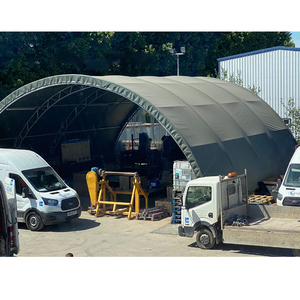 Structure en acier robuste pour l'extérieur, entrepôt industriel, toit en PVC, dômes, garages, auvents, abris pour voitures, stockage de voitures - Product Image 4