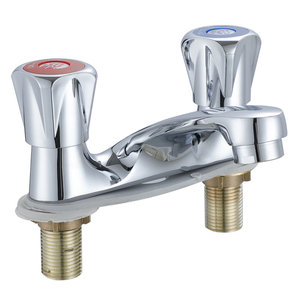 Hiện đại 4 "xoay kép xử lý ba lỗ chậu rửa Tap 2 xử lý 3 lỗ Brass Basin Mixer vòi nước - Product Image 6