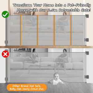 Lunettes <span class=keywords><strong>de</strong></span> soleil Extra Brede Staaf Intrekbare Baby Poorten Hond Kat Baby Poort <span class=keywords><strong>lange</strong></span> Poorten - Product Image 2