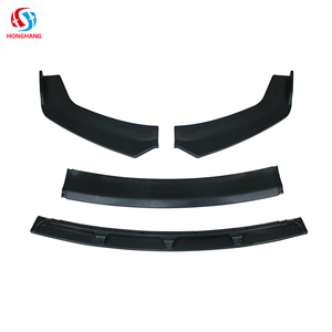 Honghang-parachoques delantero Universal de fibra de carbono, divisor de labios para todos los coches, Material PP, a precio de fábrica - Product Image 2