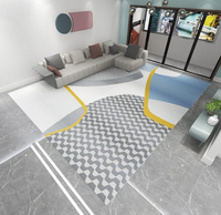 Tapis en Jacquard Wilton PP, fabriqué à la machine, antidérapant, écologique, résistant au feu, grande taille, doux et confortable, pour la maison, le salon