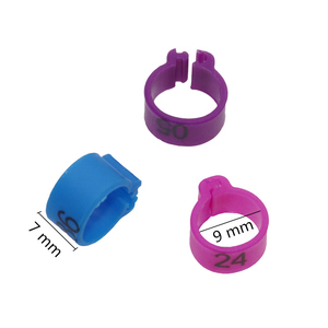 Bague de pied numérique en plastique pour <span class=keywords><strong>pigeon</strong></span> avec numéro, diamètre intérieur 9 mm, étiquette d'identification d'oiseau, bague de jambe pour <span class=keywords><strong>pigeon</strong></span> et oiseau de compagnie, 1000 pièces - Product Image 2