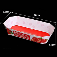 Toowin emballage boîte d'emballage respectueuse de l'environnement fraise cerises raisin garder fruits frais assiette papier affichage boîte d'emballage