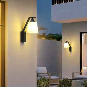 Lampe murale extérieure étanche en acier inoxydable, lumière chaude pour villa, jardin, balcon, terrasse - Product Image 1