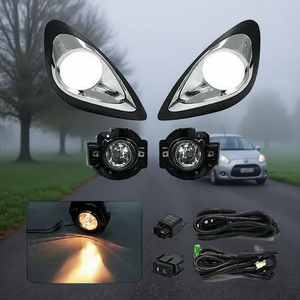 Juego de Faros Antiniebla LED para Nissan March/Micra 2013-2016, Kit de Actualización de 12V con Arnés de Cableado y Relé, Carcasa Negra, Listo para Instalar - Product Image 1