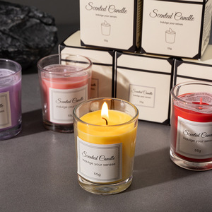 LANJO hot selling handmade colorful custom soy wax scented <b>candle</b> for home decoration and party - Product Image 2