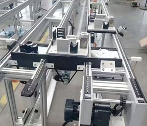 Customized Stainless Steel Double Speed Chain Conveyor Equipment Automatic Assembly Line for Electric Welding Machine Production - Product Image 3