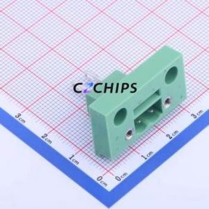 KF2EDGWB-5.0-2P Plug-in Terminal Block Through hole,P=5mm Connector Board-to-Board / Socket - Closed Screw Fixing 1x2P 5mm - Product Image 1