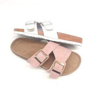 Moda Comfort Foot-bed Outdoor Cork Sole Cojín Plantilla Zapatillas Lady Pu Bio Sandals - Product Image 3