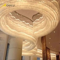 Lámpara de Techo LED E14 de Alta Gama, Diseño Personalizado de Fábrica 2026, para Salón de Banquetes, Hotel, Bodas