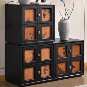 Armoire <span class=keywords><strong>de</strong></span> <span class=keywords><strong>rangement</strong></span> murale en bois massif <span class=keywords><strong>de</strong></span> <span class=keywords><strong>style</strong></span> médiéval <span class=keywords><strong>Petit</strong></span> appartement Chambre à coucher Salon Tiroir Table <span class=keywords><strong>de</strong></span> chevet Armoire élégante - Product Image 3