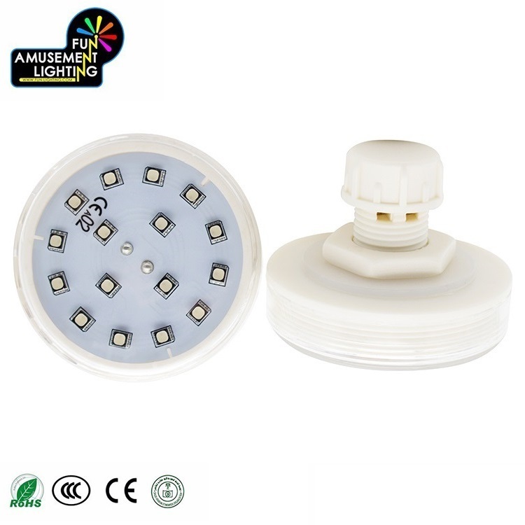 Best 60MM 3535 RGB SMD LED Pixel Light IP65 12V/24V Preprogrammed Auto Running Amusement Theme Park Point Lights Plastic Body 16