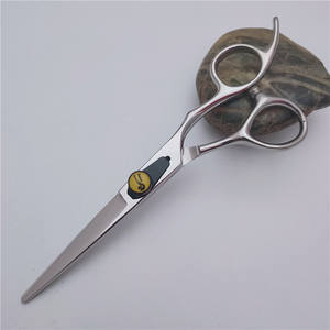 Ciseaux à cheveux professionnels en acier inoxydable, ciseaux plats, ciseaux à effiler, manche moyen, pointe acérée, pour usage en salon - Product Image 3