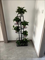 Support à fleurs en métal à 5-9 niveaux pour la maison, revêtement en poudre, balcon de jardin, étagère de présentation avec étagères de rangement