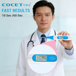 เทอร์โมมิเตอร์อิเล็กทรอนิกส์แบบงอได้ OEM รูปทรงตามหลักสรีรศาสตร์ ใช้งานได้หลากหลาย พกพาสะดวก - Product Image 3