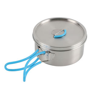 Juego de Utensilios de Cocina de Acero Inoxidable 304 <span class=keywords><strong>para</strong></span> <span class=keywords><strong>2</strong></span> Personas, Juego de Ollas de Cocina Portátiles de 8 Piezas <span class=keywords><strong>para</strong></span> Acampar, Senderismo y Supervivencia al Aire Libre - Product Image 4