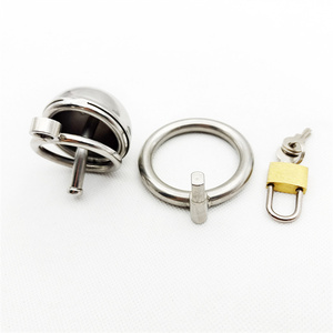 スチール純血種ベルト男性純血種デバイス、金属ペニスロック純血種コックケージリング男性のための大人のボンデージ大人のおもちゃ - Product Image 6