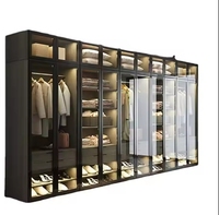 Meubles pour hôtel chambre à coucher porte transparente moderne designs blancs ensembles complets pour chambre à coucher garde-robe