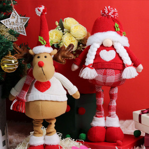 Nuova Bambola Natalizia Telescopica in Peluche Lavorata a Maglia per Decorazioni Natalizie e Vetrine - Product Image 3