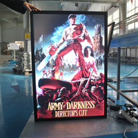 27 X 40 Kotak Lampu Poster Film LED Aluminium Bingkai Gambar Ultra Tipis Snap Frame Menu Kotak Lampu LED