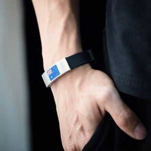 Bracelet en silicone avec drapeau national pour les supporters de football CHUANGDONG 2022 - Product Image 3