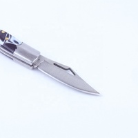 Durable En Acier Inoxydable Portable Pliant Mini Couteau De Poche Multifonction Porte-clés Pendentif Camping