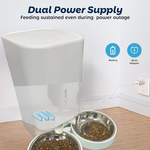 Smart Automatic <span class=keywords><strong>Pet</strong></span> Feeder Dispenser 4L Kapazität WiFi Lebensmittel lagerung Cat Dog Bowl Rutsch feste 4L Cat Bowl Wasser anwendung Kostenlos - Product Image 4