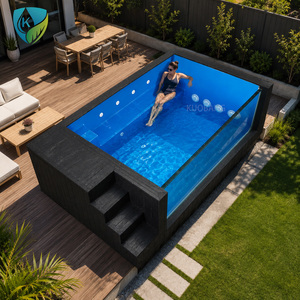 <span class=keywords><strong>Piscine</strong></span> hors sol en fibre de verre pour hôtel, complexe hôtelier, jardin, villa, projet commercial extérieur - Product Image 1