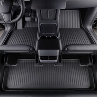 Alfombrillas de coche 7D TPE para Model 3 Highland, juego completo de 8 piezas, revestimiento para maletero y maletero delantero, protector de umbral de puerta y respaldo de asiento, kit impermeable