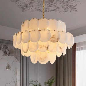 JYLIGHTING personalizzato moderna illuminazione in marmo naturale tutto in rame alabastro luce <span class=keywords><strong>lampadario</strong></span> da soggiorno con <span class=keywords><strong>lampadina</strong></span> <span class=keywords><strong>a</strong></span> corrente alternata - Product Image 1