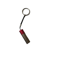 Encendedor Electrónico Mini Tipo-C de Aleación de Aluminio con Clip para Llavero |   Encendedor USB Portátil de TPE/PVC para Uso en Campamentos al Aire Libre