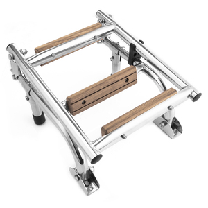 HANSE-<span class=keywords><strong>escalera</strong></span> plegable de acero inoxidable para <span class=keywords><strong>barco</strong></span>, escalones de <span class=keywords><strong>madera</strong></span> de teca, Hardware de <span class=keywords><strong>escalera</strong></span> para yate marino - Product Image 4