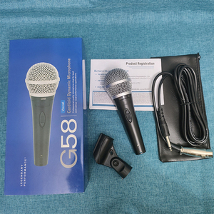 Micrófono Dinámico Cardioide de Alta Calidad <span class=keywords><strong>PG58</strong></span> para Actuaciones en Vivo, Micrófono Vocal con Cable <span class=keywords><strong>PG58</strong></span> - Product Image 1