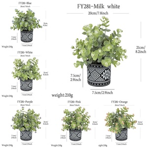 Vente <span class=keywords><strong>en</strong></span> gros 2025 Nouveaux pots de plantes artificielles Fleurs artificielles d'extérieur Verdure Décoration intérieure Aménagement paysager de jardin Vie quotidienne Noël Nouvel An - Product Image 4
