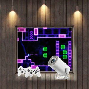 โปรเจคเตอร์ NEW HY300 Pro+ ควอดคอร์ Arm Cortex-A53 ระบบปฏิบัติการ Android 11 ความละเอียด 720P พกพาสะดวก รองรับ OpenGLES3.2 OpenCL2.0 Vulkan1.1 โฮมเธียเตอร์คู่ - Product Image 3