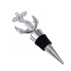 Tapón de Vino de Metal con Ancla y Logotipo Personalizado al por Mayor con Función de Vacío - Regalos de Boda y Recuerdos - Product Image 1