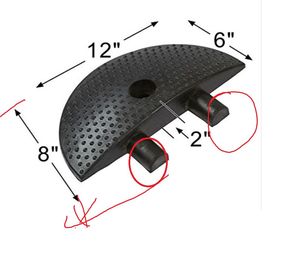 USA tiêu chuẩn 6 chân 2 kênh cao su tốc độ vết sưng cho nhựa đường bê tông sỏi đường - Product Image 5