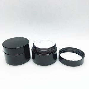 Embalaje cosmético <span class=keywords><strong>5g</strong></span> 10g 15g 20g 30g 50g 100g 240g de vidrio ámbar vacío hacer blanqueamiento tarro de crema - Product Image 3