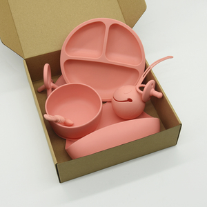 Set da Pranzo per Bambini Senza BPA, Piatto con Ventosa in Silicone Diviso per l'Alimentazione dei Bambini - Product Image 3