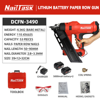 Nailtask DCFN3490 Pistolet à clous alimenté par batterie sans fil pour le travail du bois Outils de menuiserie Pistolet à agrafes