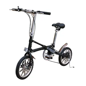 Vélo de ville pliable Portable de 14 pouces, bicyclette de ville pliable à 7 vitesses