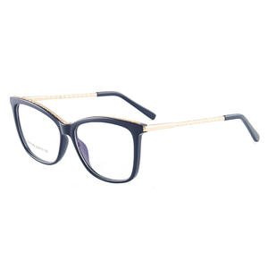 Monture de lunettes œil de chat TR90 87009 avec protection anti-lumière bleue pour femmes, taille moyenne, verres AC, origine Taizhou - Product Image 3