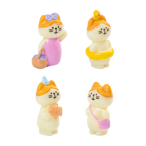 Adorables figurines de chats Zakka Onsen en résine, miniatures pour jardin féerique DIY, bonsaï, décoration maison & bureau & boîte surprise - Product Image 6