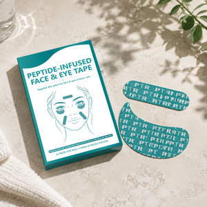 Patchs liftants instantanés pour le visage et les yeux infusés de peptides, marque privée, anti-âge, raffermissants, lissants les rides, sous les yeux, OEM - Product Image 1