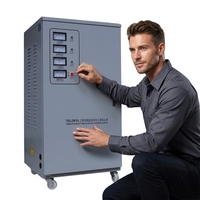 Stabilisateur/Régulateur de tension triphasé automatique 40 kVA personnalisé OEM/ODM SVC VOLTIQUE 50/60 Hz avec écran LCD, prix usine, 380 V pour